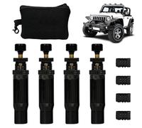 Dégonfleur de pneu Air Down - Outil d'abaissement d'air pour tout-terrain | Réglable 10-30 PSI | Gonfleur de Auto-Stop 4x4 Spin-On 4 pièces | Pour camions, camionnettes, véhicules tout-terra