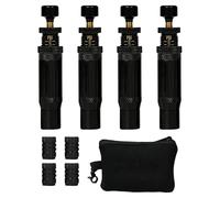 Dégonfleur De Pneu Réglable - Kit De Valve Tout-terrain, Dispositif De Gonflage 4 Pièces | Outil À Rotation Rapide, Jauge PSI À Arrêt Automatique, Pour Camions Tout-terrain, Voitures, SUV, Véhicules 4