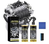 Dégraissant et nettoyant pour moteur - Puissant dissolvant de carbone et de graisse pour moteurs essence et diesel, pas de démontage nécessaire (2 pièces)
