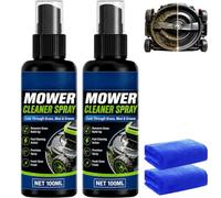 Dégraissant nettoyant pour tondeuse robuste (2 Pcs) | Spray nettoyant pour tondeuses à gazon, dégraissant et nettoyants de surface pour tondeuses à gazon, tracteurs et outils