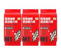 Dégraissant Pour Vitres De Voiture Contre Le Film Gras - 3 Packs de Lingettes Anti-Buée | Nettoyant pour les Vitres de Voiture | Pour Miroir Entretien Véhicule Détail Temps Pluvieux