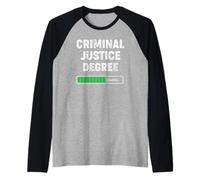 Degré de Justice pénale chargeant drôle étudiant Universitaire Manche Raglan