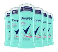 Degree for Women Antiperspirant & Deodorant Invisible Solid, Sheer Powder, 2.6-Ounce Stick (Pack of 6) by Degree