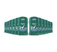 Degree Men Original Protection Cool Rush Lot de 12 déodorants anti-transpirants Protection contre la transpiration et les odeurs pour homme Protection 48 heures pour homme 48,2 g