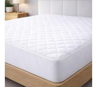 Degrees Home - 2basic - Protège-Matelas 150x190/200 - Rembourré - Respirant - Réversible - Couvre-Matelas - Couvre-Matelas - jusqu'à 32 cm de Hauteur, Blanc