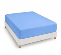 Degrees Home Collection - Drap-Housse 105x190 cm en Microfibre Douce - pour Matelas Jusqu’à 33 cm - Certifié Oeko-TEX - Bleu