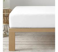 Degrees Home - Collection - Drap Housse 105X190X33 cm - Régable - Microfibre de Polyester bróssé - Blanc