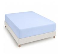 Degrees Home Collection - Drap-Housse 135x200 cm en Microfibre Douce - pour Matelas Jusqu’à 33 cm - Certifié Oeko-TEX - Bleu Clair