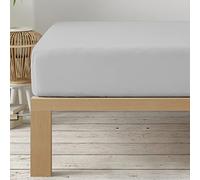 Degrees Home - Collection - Drap Housse 150X190X33 cm - Régable - Microfibre de Polyester bróssé - Gris