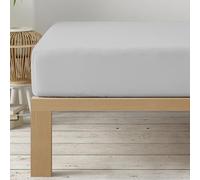 Degrees Home Collection - Drap-Housse 180x190 cm - Microfibre Douce, Bonnet 33 cm - Gris