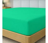 Degrees Home Collection - Drap-Housse 90x190 cm en Microfibre Douce - pour Matelas Jusqu’à 33 cm - Certifié Oeko-TEX - Vert