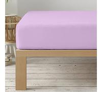 Degrees Home - Collection - Drap Housse 90X190X33 cm - Régable - Microfibre de Polyester bróssé - Lilas
