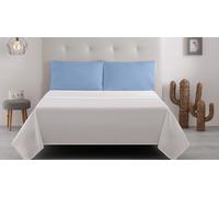 Degrees Home Collection - Lot de 2 Taies d’Oreiller 50x80 cm, Housses d’Oreiller en Microfibre, Respirantes, Lavables, Touché Doux et Confortable, Céleste