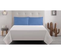 Degrees Home Collection - Lot de 2 Taies d’Oreiller 50x80 cm, Housses d’Oreiller en Microfibre, Respirantes, Lavables, Touché Doux et Confortable, Bleu