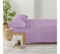 Degrees Home - Collection - Parure de draps 3 pièces - Drap Housse, Drap de Dessus et taie d'oreiller - Lit 150 cm - 100% Polyester - Lilas