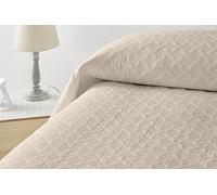 Degrees home Liso - Couvre-lit boutis Doux avec Finition élégante, idéal pour Toutes Saisons, Multi-Usage - 230×260 cm Beige