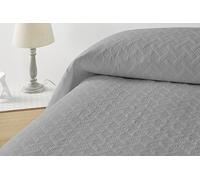 Degrees home Liso - Couvre-lit boutis Doux avec Finition élégante, idéal pour Toutes Saisons, Multi-Usage - 230×260 cm Gris