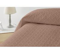 Degrees home Liso - Couvre-lit boutis Doux avec Finition élégante, idéal pour Toutes Saisons, Multi-Usage - 250×260 cm Marron