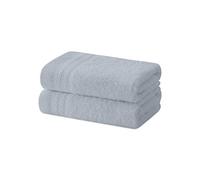 Degrees home - Lot de 2 Serviettes de Bidet, Serviettes de Bain, Petites Serviettes, 100% Coton, 480 g/m², Dimensions 30 x 50 cm, Gris
