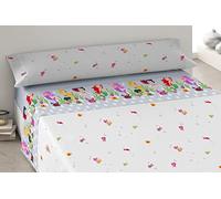 Degrees home Sirène - Draps pour Enfants 105 x 190 - Parure de draps pour Enfants 105 x 190 - Draps 50% Coton 50% Polyester - 3 pièces - Gris
