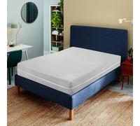 Degrees Home Teide - Protège-Matelas 180x190/200 - Fermeture Éclair - Housse de Matelas Lavable - Anti-Acariens - Gris