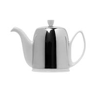 DEGRENNE - SALAM BLANC - THÉIÈRE EN PORCELAINE 1L / 6 TASSES CLOCHE BRILLANTE