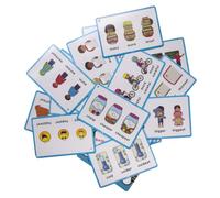 Degrés de comparaison des cartes grammaires | Lot de 20 outils d'apprentissage de l'anglais double face, aide à l'étude plastifiée illustrée pour la pratique de l'école