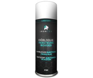 Dégrippant Injecteur et Bougie 500ml - IRONTEK | IT137 | Dissout Calamine | Formule Pro Mousse Pénétrante | Action Rapide Pro