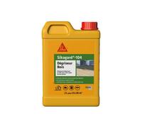 SIKA - Nettoyant dégriseur bois - Sikagard 104 - Tous types de bois - Toiture, façade, sol, mobilier de jardin, clôture, bardage - Ravive les couleurs du bois - Prêt à l'emploi - Pour 8 à 20m2-2L