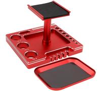 degrs Rotation Rotation Replay Workstation Stand Kit Compatible avec Traxxas TRX4M Axial SCX24 FMS FCX24 WLTOYS 1/18 1/24 chelle RC Car (rouge)