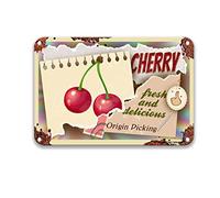 DEGUANG Cherry Always Fresh and Delicious Origin Picking Garden - Plaque en métal rétro - Décoration murale pour salon, cuisine, cinéma - 20,3 x 30,5 cm