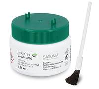Degufit 3000 Pâte à souder à flux souple 250 g avec brosse pour l'installation d'eau potable avec tubes en cuivre | Pâte à souder pour raccords DVGW