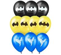 DEGUISE TOI - 10 Ballons latex Batman 25x32cm - Motifs