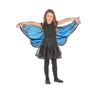 DEGUISE TOI - Ailes de papillon bleue et noire enfant - Ailes - Taille unique - Bleu - Accessoires pour déguisement - 100% Polyester - Laver à la main - Carnaval