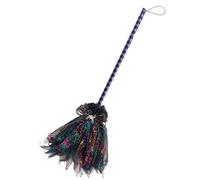 DEGUISE TOI - Balai de sorcière métallisé 80cm adulte - Balai - Taille Unique - Coloré - Accessoires pour déguisement - - - Halloween