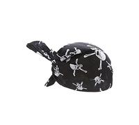 DEGUISE TOI - Bandana têtes de Mort Adulte - Bandana - Taille Unique - Noir - Accessoires pour déguisement - 100% Coton - Lavage à la Main - Carnaval