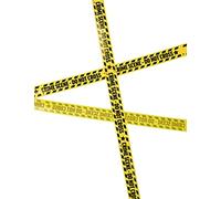 Deguisetoi – Bannière Scène de crime 7 m – Jaune – 1 banderole, plastique, taille unique