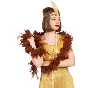 DEGUISE TOI - Boa Marron 40g - Boa - Taille Unique - Marron - Accessoires pour déguisement - Synthétique - - Carnaval