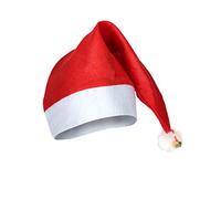 DEGUISE TOI - Bonnet de Noël avec grelot Adulte - Chapeau - Taille Unique - Rouge - Accessoires pour déguisement - 100% Polyester - Lavable à la Main - Noel