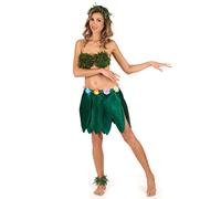 DEGUISE TOI - Bracelet Poignet ou Cheville Feuilles Tropicales - Lot de 2 Bracelets - Taille Unique - Vert - Accessoires pour déguisement - Tissu, Plastique - - Carnaval