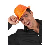 DEGUISE TOI - Chapeau Borsalino à Sequins Orange Adulte - Borsalino/Panama