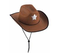 DEGUISE TOI - Chapeau Sheriff Marron pour Enfant - Chapeaux Cowboys