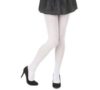 DEGUISE TOI - Collants opaques blancs adulte - Collants - Taille Unique - Blanc - Accessoires pour déguisement - 100% Nylon - Lavage à la main - Noel-carnaval