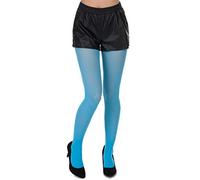 DEGUISE TOI - Collants Turquoise Adulte - Collants - M/L - Bleu - Accessoires pour déguisement - 90% Polyamide 10% Elasthanne - Lavage 30C - Carnaval