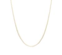 DEGUISE TOI - Collier Blanc Cassé Perles Classique 80 cm Unisex pour Femmes Aimant Se Déguiser pour des Soirées à Thème