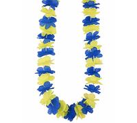 DEGUISE TOI - Collier Hawaï supporter Suède adulte - 1 Collier - Taille Unique - - Accessoires pour déguisement - Tissu - - Carnaval