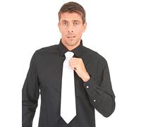 DEGUISE TOI - Cravate Blanche Gangster Adulte - Cravate - Taille Unique - Blanc - Accessoires pour déguisement - Polyester - - Carnaval