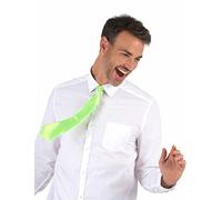 DEGUISE TOI - Cravate Verte Fluo Adulte - Cravate - Taille Unique - Vert - Accessoires pour déguisement - 100% Polyester - -