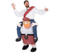 DEGUISE TOI - Déguisement Homme à Dos d'écossais Adulte - Pantalon Porte-Moi - Taille Unique - - Déguisements Adultes - 100% Polyester - Laver à la Main - Carnaval
