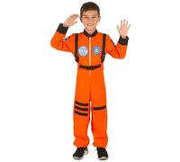 Déguisement Astronaute Orange Garçon - Taille: S 4-6 Ans (110-120 Cm) Rouge